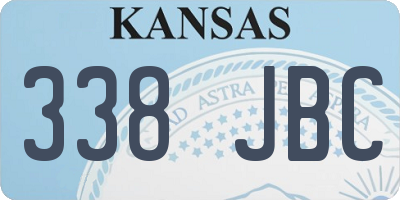 KS license plate 338JBC