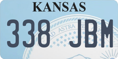 KS license plate 338JBM