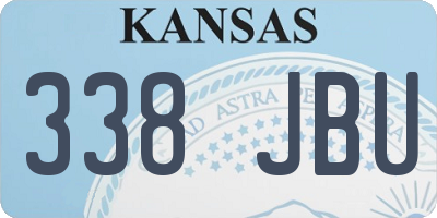 KS license plate 338JBU