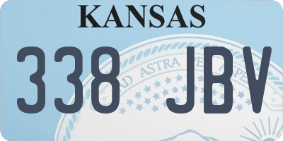 KS license plate 338JBV