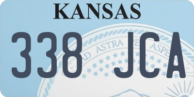 KS license plate 338JCA