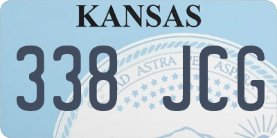 KS license plate 338JCG