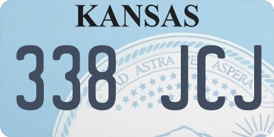KS license plate 338JCJ