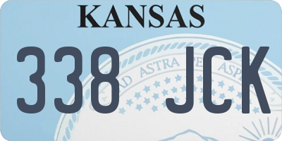 KS license plate 338JCK