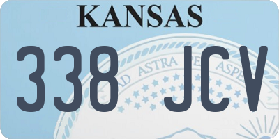 KS license plate 338JCV