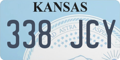 KS license plate 338JCY