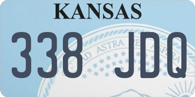 KS license plate 338JDQ