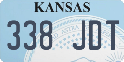 KS license plate 338JDT