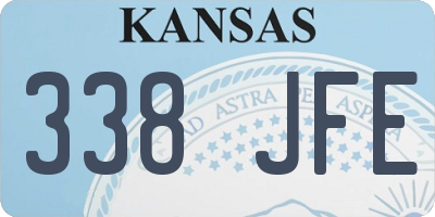 KS license plate 338JFE
