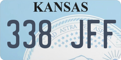 KS license plate 338JFF