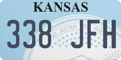 KS license plate 338JFH