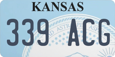 KS license plate 339ACG