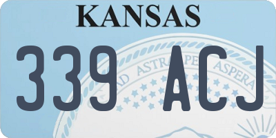 KS license plate 339ACJ