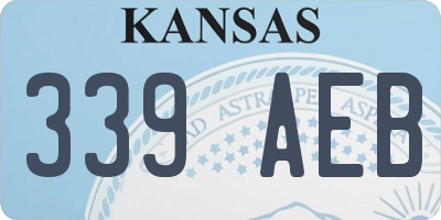 KS license plate 339AEB