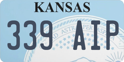 KS license plate 339AIP