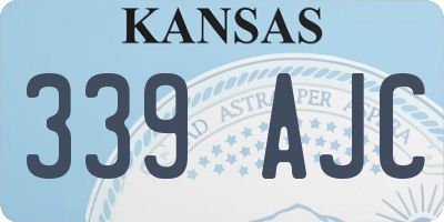KS license plate 339AJC