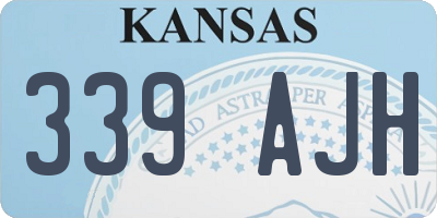 KS license plate 339AJH