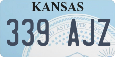 KS license plate 339AJZ