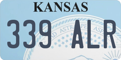 KS license plate 339ALR