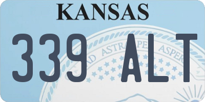 KS license plate 339ALT