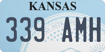KS license plate 339AMH