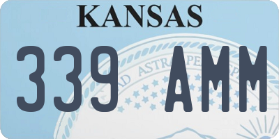 KS license plate 339AMM