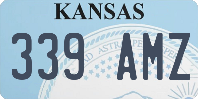 KS license plate 339AMZ