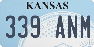 KS license plate 339ANM