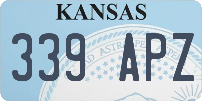 KS license plate 339APZ