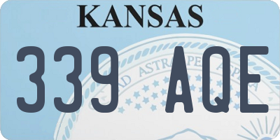 KS license plate 339AQE