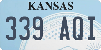 KS license plate 339AQI