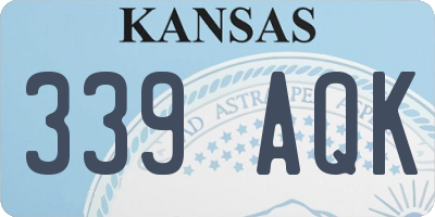 KS license plate 339AQK