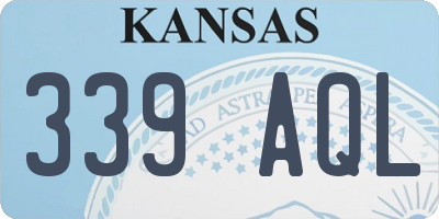 KS license plate 339AQL