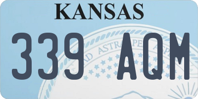 KS license plate 339AQM