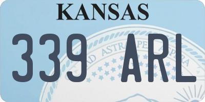 KS license plate 339ARL
