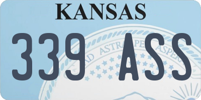 KS license plate 339ASS