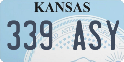 KS license plate 339ASY
