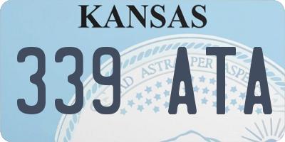 KS license plate 339ATA