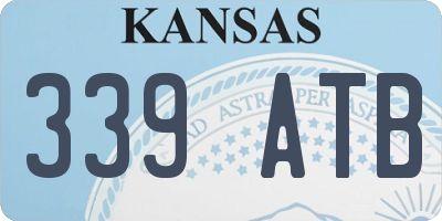 KS license plate 339ATB