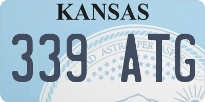 KS license plate 339ATG