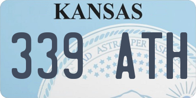 KS license plate 339ATH