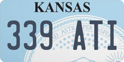 KS license plate 339ATI
