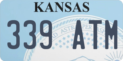 KS license plate 339ATM