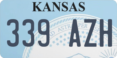 KS license plate 339AZH