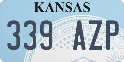 KS license plate 339AZP