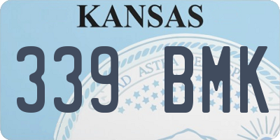 KS license plate 339BMK