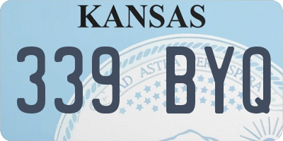 KS license plate 339BYQ