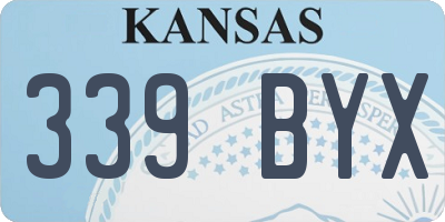 KS license plate 339BYX