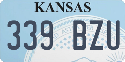 KS license plate 339BZU
