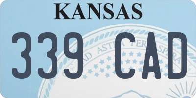 KS license plate 339CAD